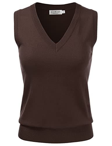 EIMIN Women's V-Neck Stretch Pullover Premium Sweater Vest Top (S-3X)