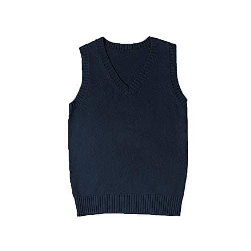Jinghuiyue Women's Solid Color V-Neck Knit Vest