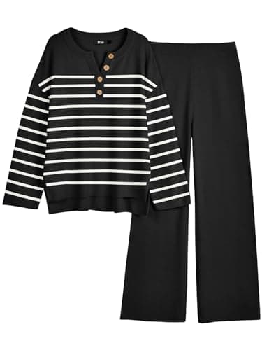 LILLUSORY Women's Oversized Slouchy 2-Piece Knit Lounge Set
