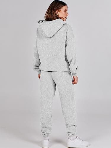 ANRABESS Women's Y2K Oversized Hoodie & Jogger Set Fall Lounge Sweatsuit