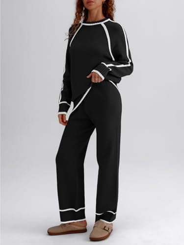 LILLUSORY Women's Matching Knit Lounge Sweater Set