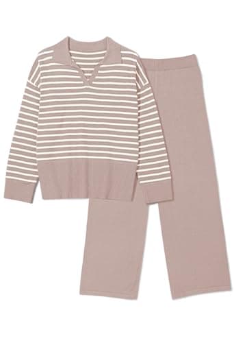 Pink Queen Long Sleeve Sweater Set for Women