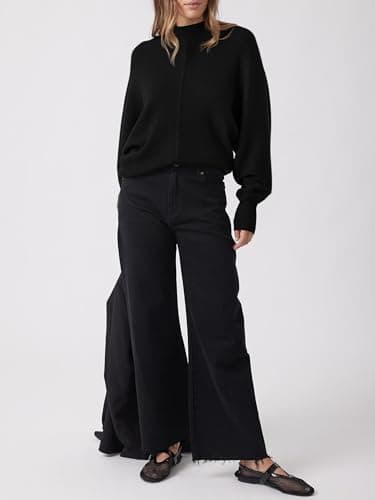 PRETTYGARDEN Fall 2024 Oversized Mock Neck Sweaters for Women