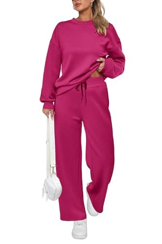 PRETTYGARDEN Women's 2025 Winter Long Sleeve Pullover & Pants Lounge Set