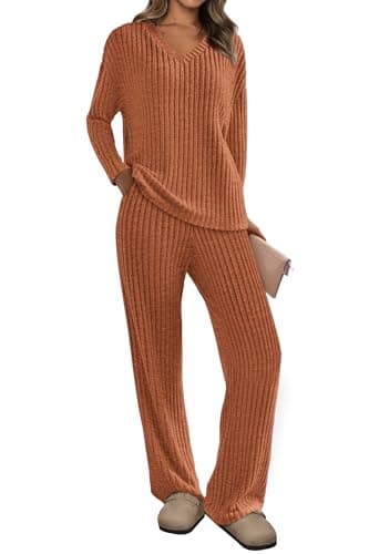Women's Ribbed Knit Lounge Set