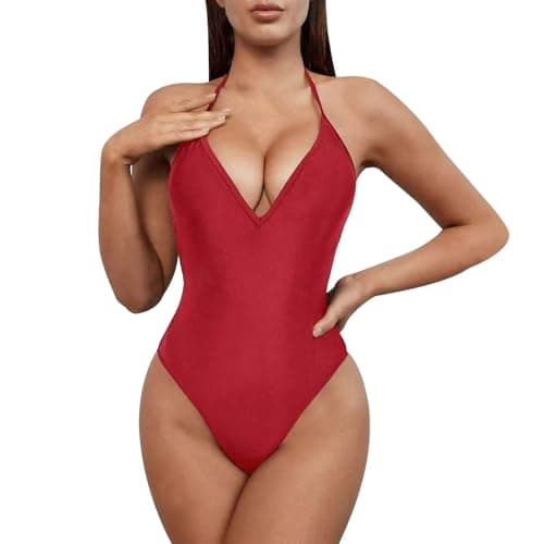 Women's Sexy Racerback Bathing Suit Slimming Swimsuit