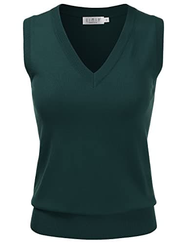 EIMIN Women's V-Neck Stretch Pullover Premium Sweater Vest Top (S-3X)