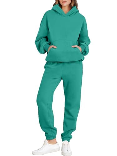 ANRABESS Women's Y2K Oversized Hoodie & Jogger Set Fall Lounge Sweatsuit