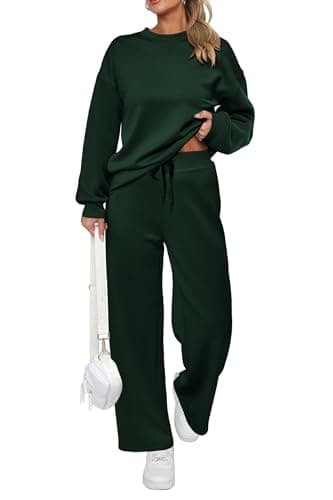 PRETTYGARDEN Women's 2025 Winter Long Sleeve Pullover & Pants Lounge Set