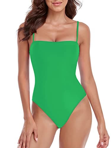 Women's Bandeau One Piece Swimsuits by RELLECIGA