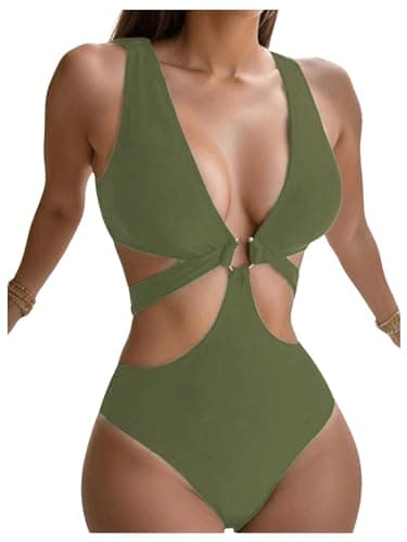 High Backless One Piece Swimsuit for Women
