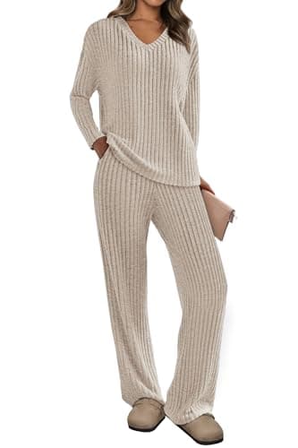 Women's Ribbed Knit Lounge Set