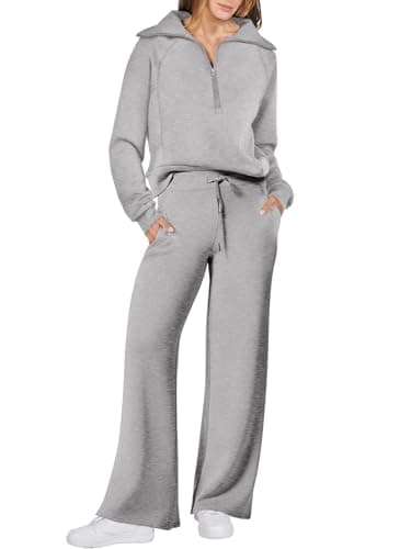 ANRABESS Women's Oversized Sweatshirt & Pants Fall Trendy Outfit 2025
