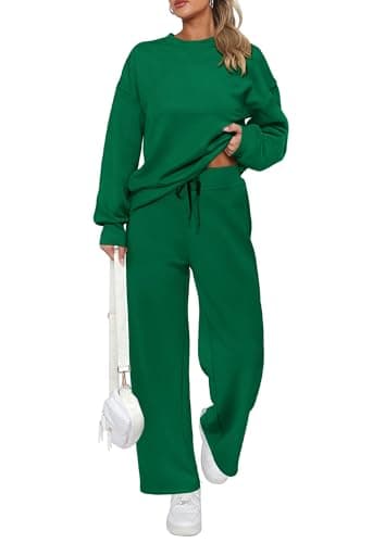 PRETTYGARDEN Women's 2025 Winter Long Sleeve Pullover & Pants Lounge Set