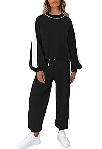 Women's 2-Piece Casual Knit Sweatsuit Loungewear Set