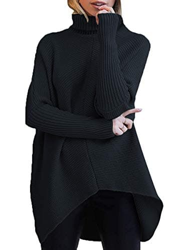 Oversized Turtleneck Batwing Sweater for Women - 2024 Fall Fashion
