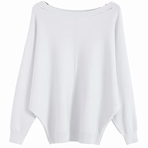Women's Boat Neck Oversized Sweaters