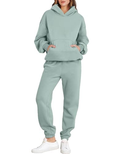ANRABESS Women's Y2K Oversized Hoodie & Jogger Set Fall Lounge Sweatsuit
