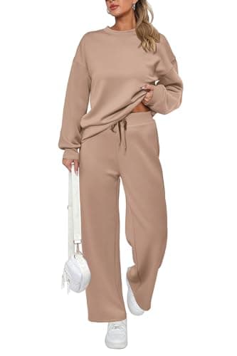 PRETTYGARDEN Women's 2025 Winter Long Sleeve Pullover & Pants Lounge Set