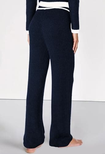 Viottiset Women's Long Sleeve Sweatshirt and Wide Leg Sweatpants Set