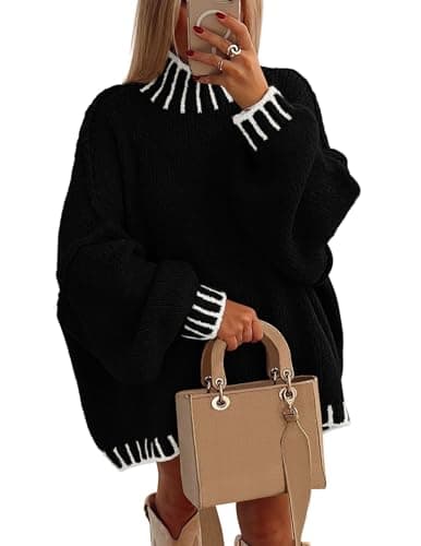 PRETTYGARDEN Women's Winter Oversized Chunky Knit Sweater Tops