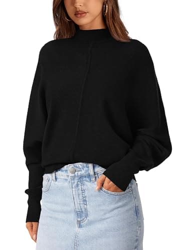 PRETTYGARDEN Fall 2024 Oversized Mock Neck Sweaters for Women