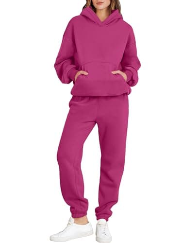 ANRABESS Women's Y2K Oversized Hoodie & Jogger Set Fall Lounge Sweatsuit