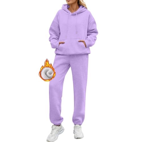 Oversized Long Sleeve Sweatsuit Sets for Women
