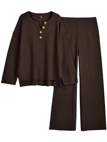 LILLUSORY Women's Oversized Slouchy 2-Piece Knit Lounge Set