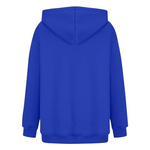 FlekmanArt Women's 2025 Long Sleeve Solid Sweatshirt Trends with Hoodies & Sweatpants