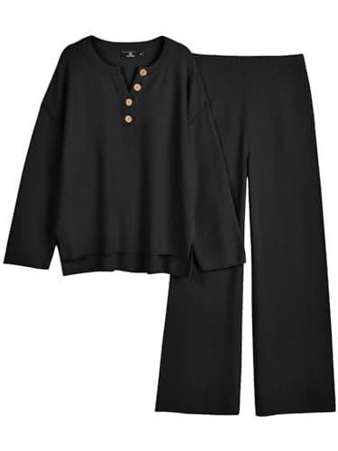 LILLUSORY Women's Oversized Slouchy 2-Piece Knit Lounge Set