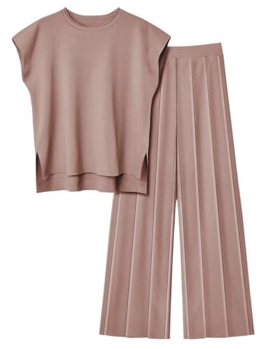 LILLUSORY Women's 2 Piece Spring Knit Tracksuit for Summer 2025