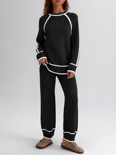 LILLUSORY Women's Matching Knit Lounge Sweater Set