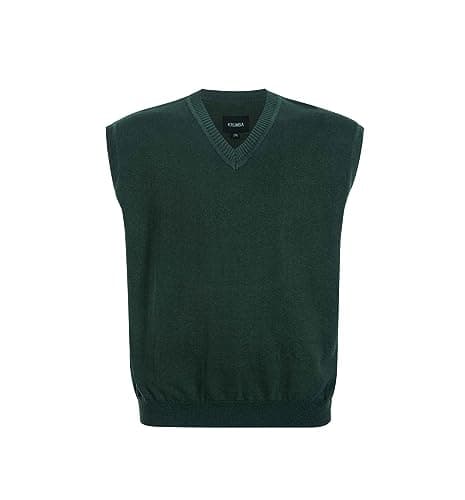 Krumba Men's Plus Size Oversized Sweater Vest V-Neck