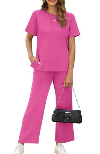 XIEERDUO Women's Comfortable 2-Piece Travel Outfit for Vacation and Airport Lounges S-3XL