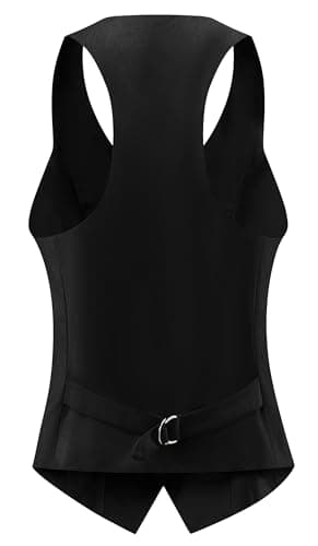 V VOCNI Women's Vintage Steampunk Racerback Waistcoat Vest