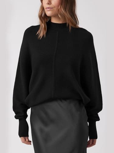 PRETTYGARDEN Fall 2024 Oversized Mock Neck Sweaters for Women