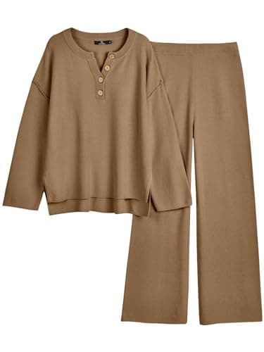LILLUSORY Women's Oversized Slouchy 2-Piece Knit Lounge Set