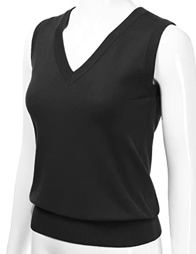 EIMIN Women's V-Neck Stretch Pullover Premium Sweater Vest Top (S-3X)