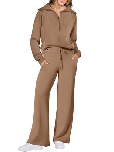ANRABESS Women's Oversized Sweatshirt & Pants Fall Trendy Outfit 2025