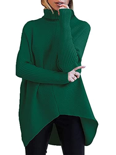 Oversized Turtleneck Batwing Sweater for Women - 2024 Fall Fashion