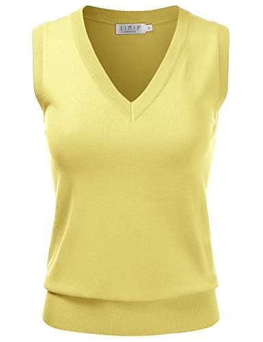 EIMIN Women's V-Neck Stretch Pullover Premium Sweater Vest Top (S-3X)
