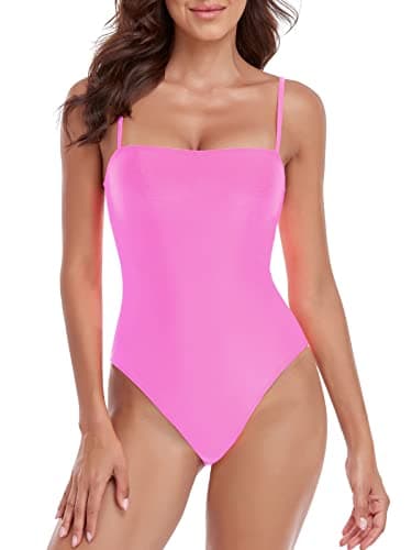Women's Bandeau One Piece Swimsuits by RELLECIGA