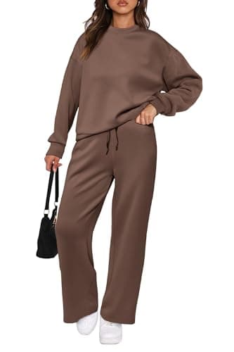 PRETTYGARDEN Women's 2025 Winter Long Sleeve Pullover & Pants Lounge Set