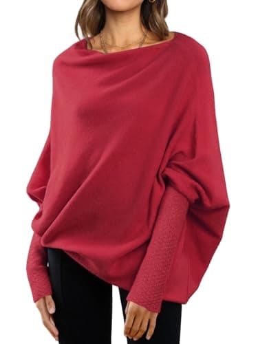 Women's Oversized Batwing Sweaters for Fall Fashion outfit