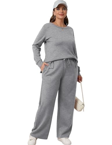 XIEERDUO Women's Wide Leg Tracksuit - Casual Fall Outfits S-3XL