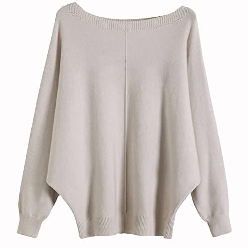Women's Boat Neck Oversized Sweaters