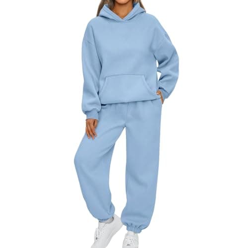 Oversized Long Sleeve Sweatsuit Sets for Women