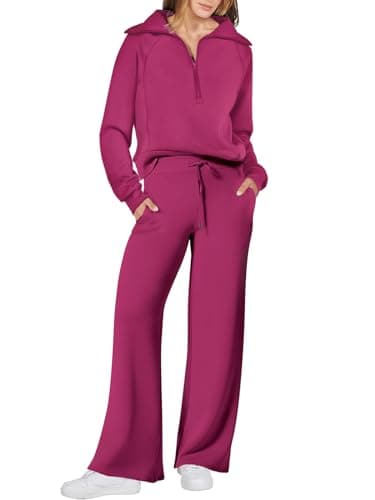 ANRABESS Women's Oversized Sweatshirt & Pants Fall Trendy Outfit 2025