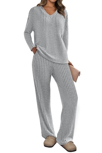 Women's Ribbed Knit Lounge Set